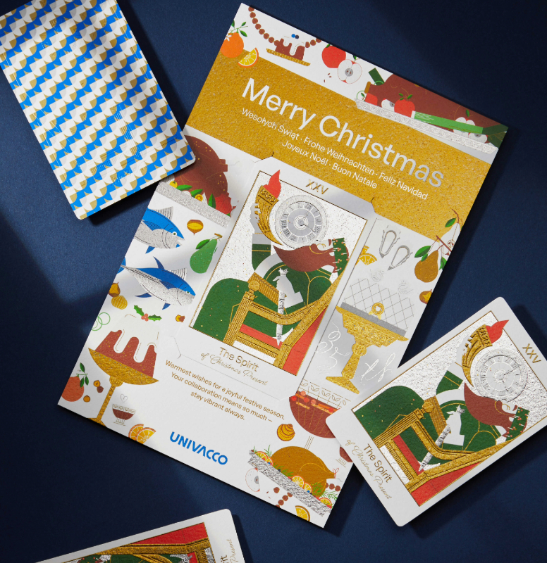 Univacco Christmas Card 2025: Cold Transfer Craftsmanship inspired by the Spirit of Stay Vibrant Univacco Christmas Card 2025: Cold Transfer Craftsmanship inspired by the Spirit of Stay Vibrant