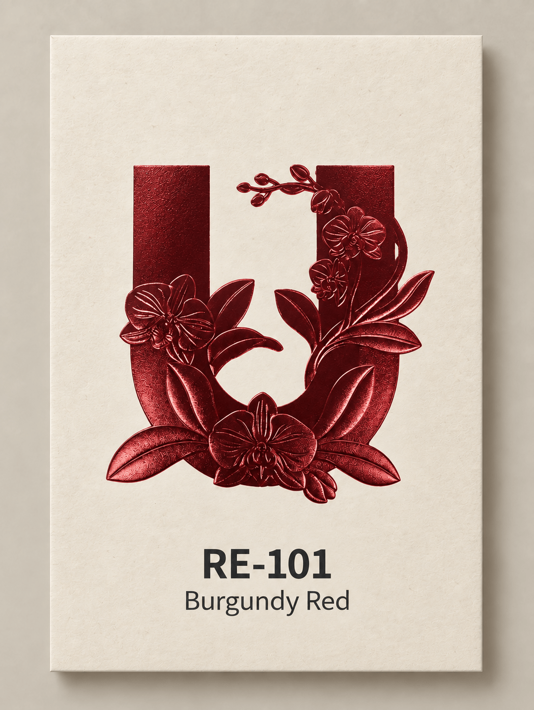 RE-101 Burgundy Red foil